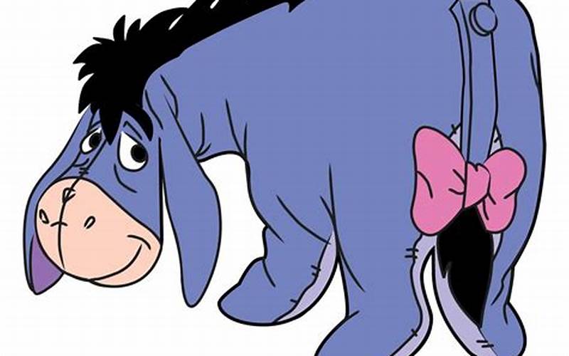 A Colored In Eeyore Drawing.