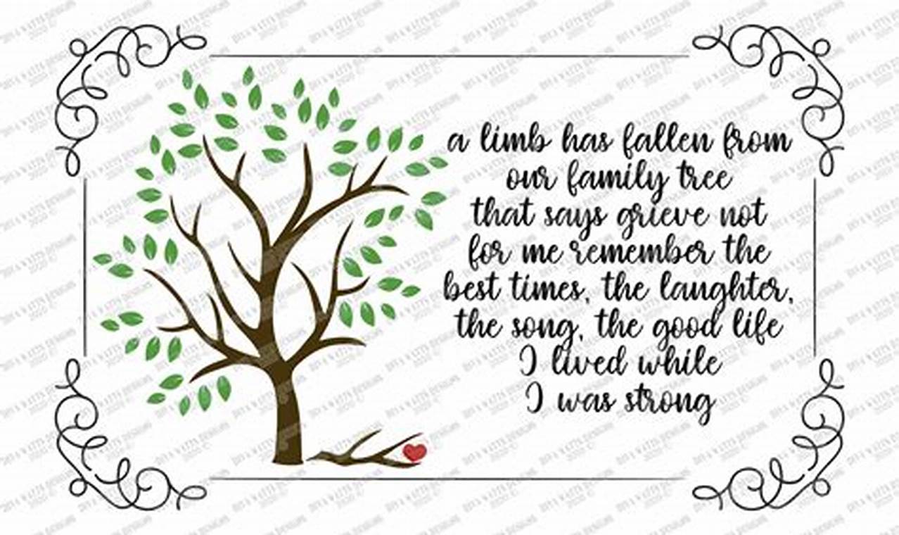 A Limb Has Fallen From The Family Tree Svg
