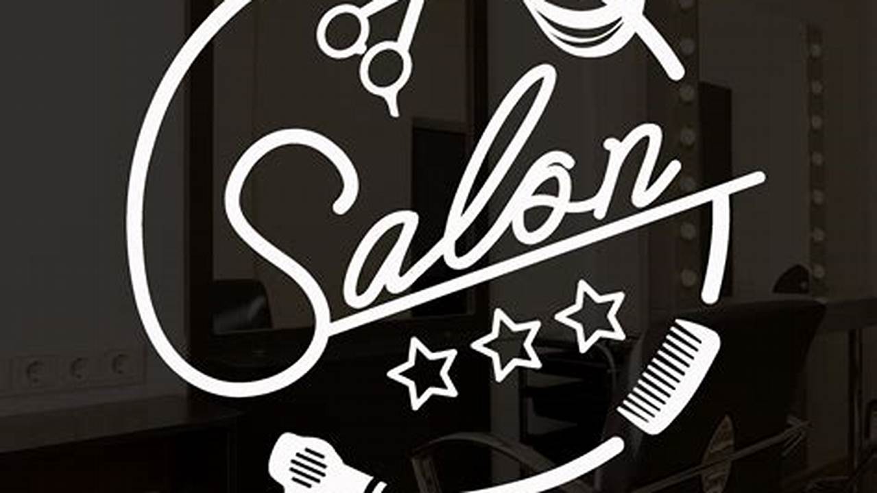 A Graphic Design Featuring The Salon's Logo And Contact Information., Free SVG Cut Files