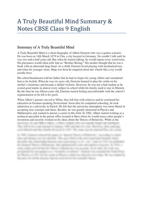 Cognitively Captivating: A Brilliant Summary of A Beautiful Mind