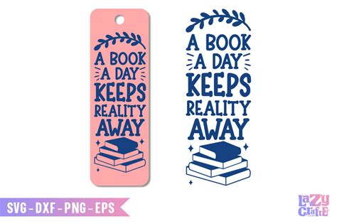Download A Book a Day Keeps Reality Away SVG File - SVG Design Silhouette DXF Files