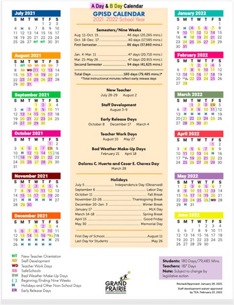 A Day B Day Calendar Pgcps
