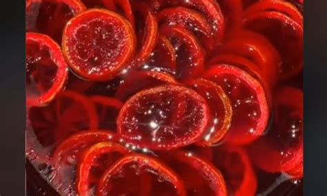 A Delicious Red Syrup Lemons Recipe