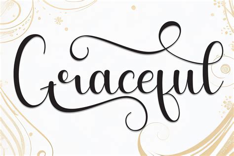 A Graceful Flowing Font
