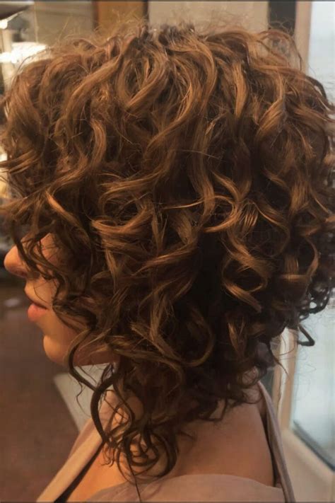 A Line Haircut Curly