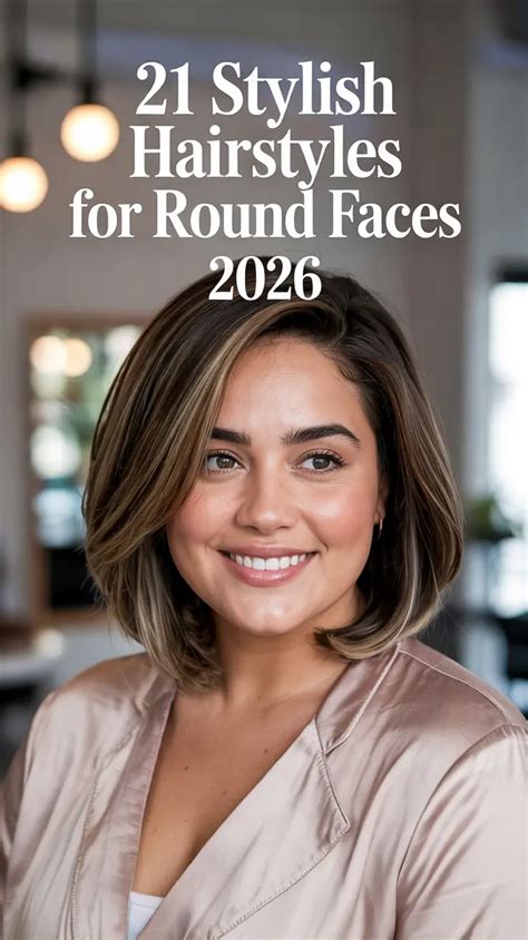A Line Haircut On Round Faces