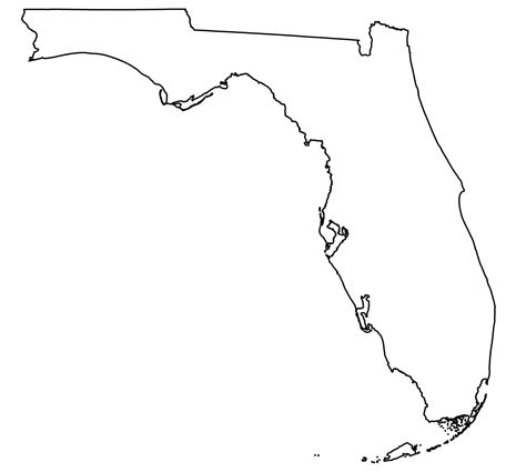 Blank Florida City Map Free Download