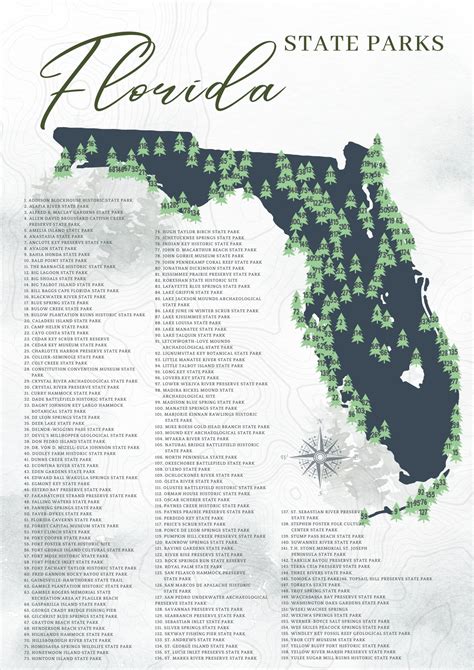 Florida State Parks Camping Map Printable Map