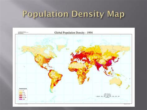 World's population density in persons per square kilometer. [6,693 ×