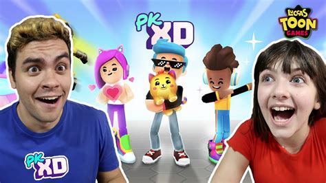 A PRIMEIRA VEZ JOGANDO PK XD COM A GI E LUCCAS NETO 