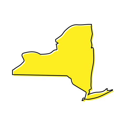 ♥ New York State Map A large detailed map of New York State USA