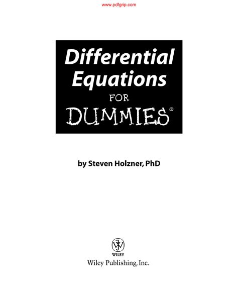 A Solution For Dummies