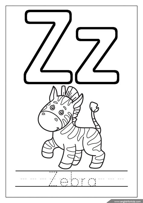 A To Z Alphabet Coloring Pages