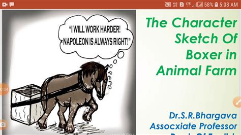 A Verb To Describe Boxer In Animal Farm