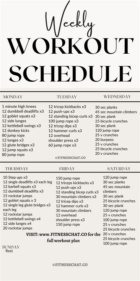 A Workout Schedule To Lose Weight