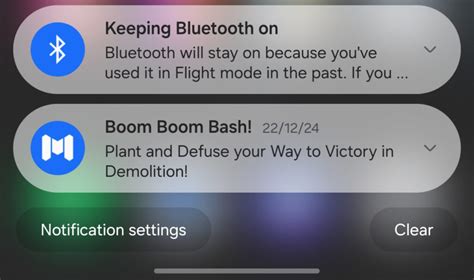 A busier notification panel