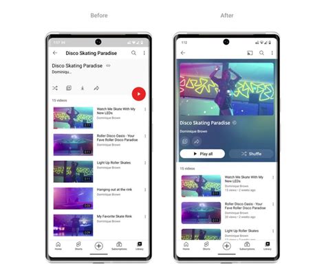 A new YouTube interface with rounded buttons and some rearrangements is also in the works