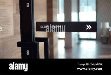 A sliding door being opened smoothly