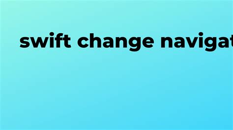 A swift change in direction