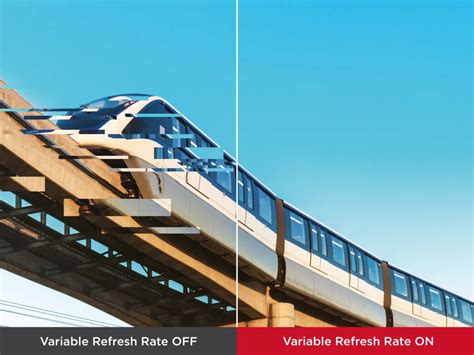 A variable refresh rate screen on every model