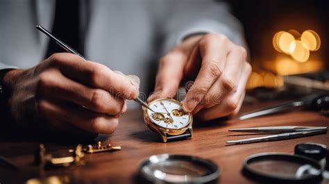A watchmaker using tools in San Jose