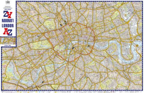 a to z canvas map london by maps international