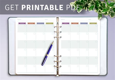 A5 Planner Printables Free