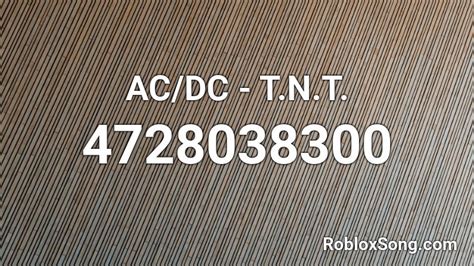 AC/DC - T.N.T. Roblox ID - Roblox music codes