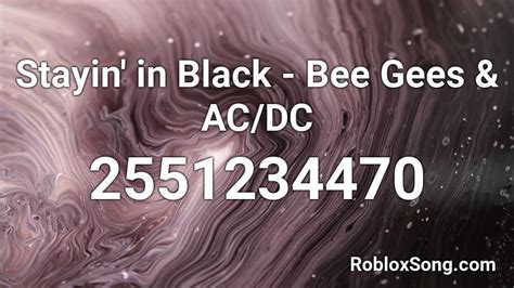 AC/DC Roblox ID Codes - Roblox ID