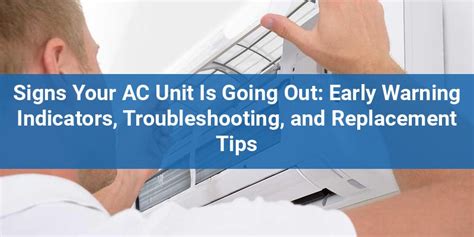 AC Unit with warning signs