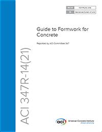 ACI 347R-14: Guide To Formwork For Concrete