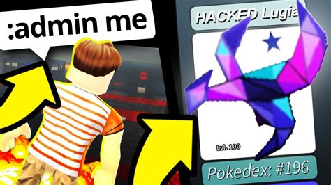 ADMIN COMMANDS in Hacked Project Pokemon! (Roblox 