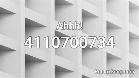 AHHH! Roblox ID