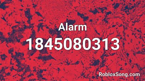 ALARM Roblox ID