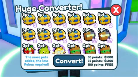 ALL HUGE PETS Pet Simulator X ROBLOX | eBay