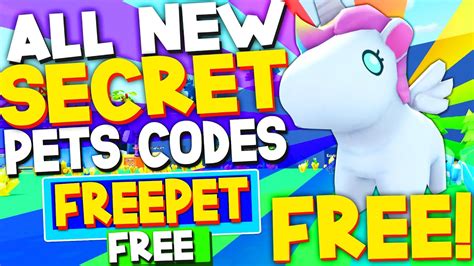 ALL NEW SECRET *OP* CODES In Roblox Collect All Pets! (Roblox 