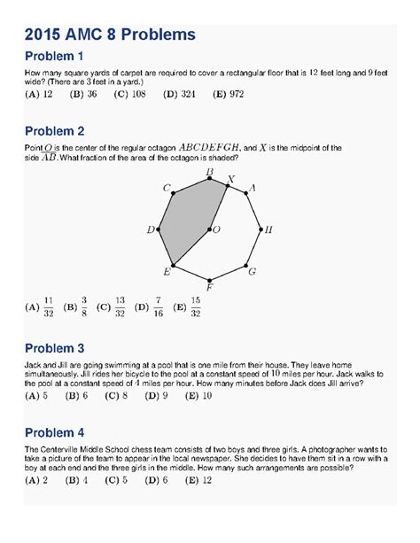 AMC 8 Practice Problem 1