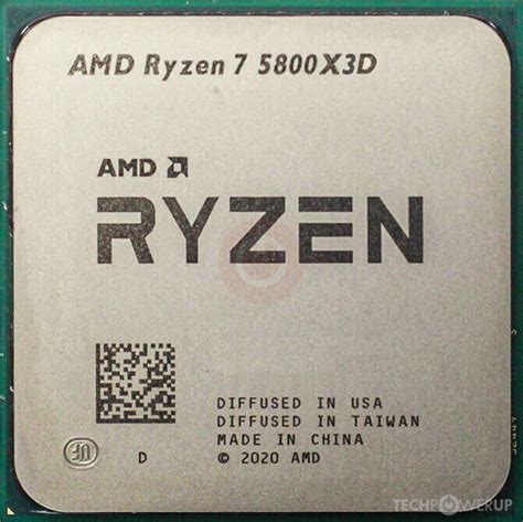 AMD Ryzen 7 5800X3D specs