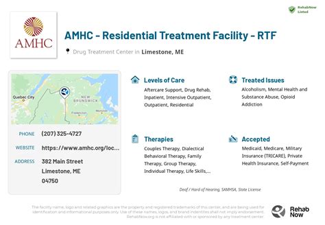 AMHC inpatient and residential treatment facilities