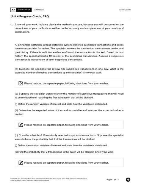 AP Classroom Unit 4 FRQ Practice Exams with Detailed Solutions