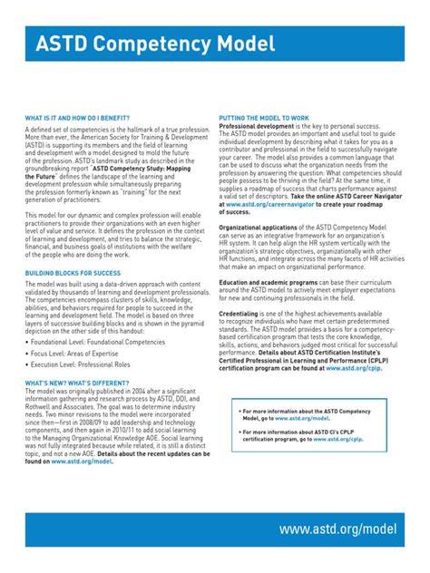 ASTD certification options
