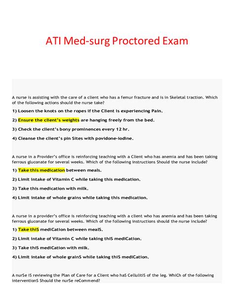 ATI Proctored Exam Overview