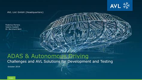 AVL ADAS and Autonomous Driving