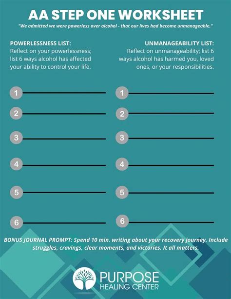 Achieve Your Goals with Our Proven Step 1 Worksheets!