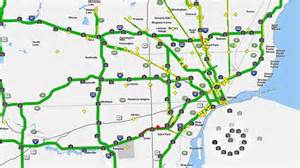 Michigan traffic levels map