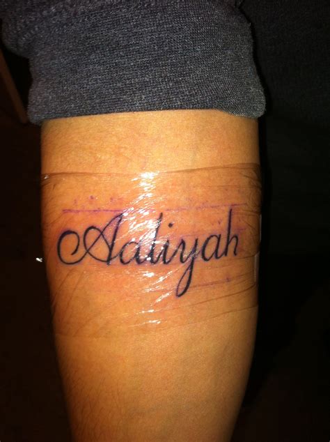 Aaliyah A Tattoo
