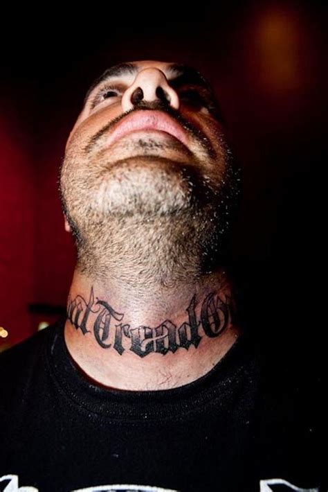 Aaron Lewis Neck Tattoo