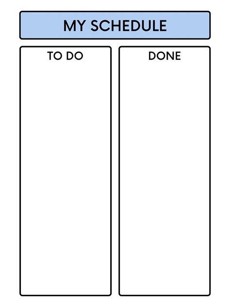Aba Visual Schedule Template