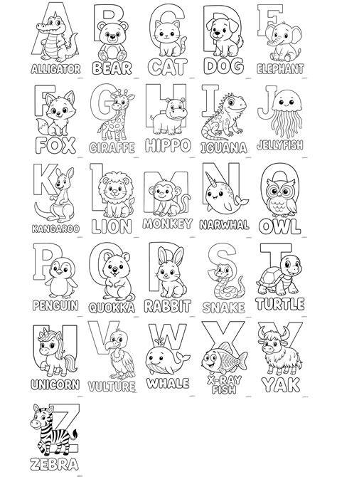 Abc Animal Coloring Pages