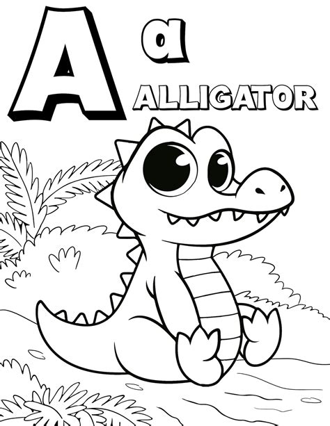 Abc Coloring Book Pages